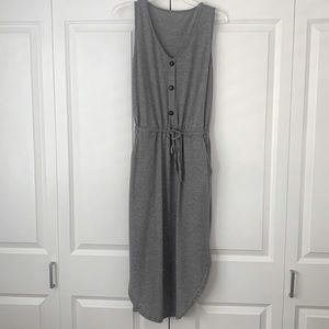 Grey midi dress